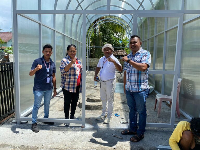 Pengembangan bioindustri sagu BUMDes Herepulane Negeri Waraka. Sumber: dokumentasi TEKAD.