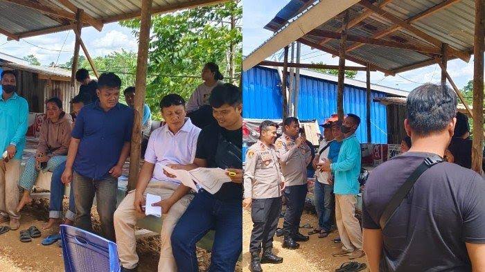 Kegiatan mediasi pembukaan jalan di Desa Mendikonu. Sumber: Tribunnews.com.