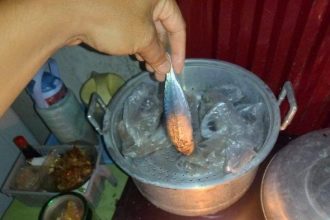 Ikan membusuk akibat listrik ladam. Sumber: tribunmanado.com