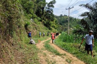 Kondisi jalan Desa Terasa yang masih berupa tanah. Sumber: Berutasulsel.com