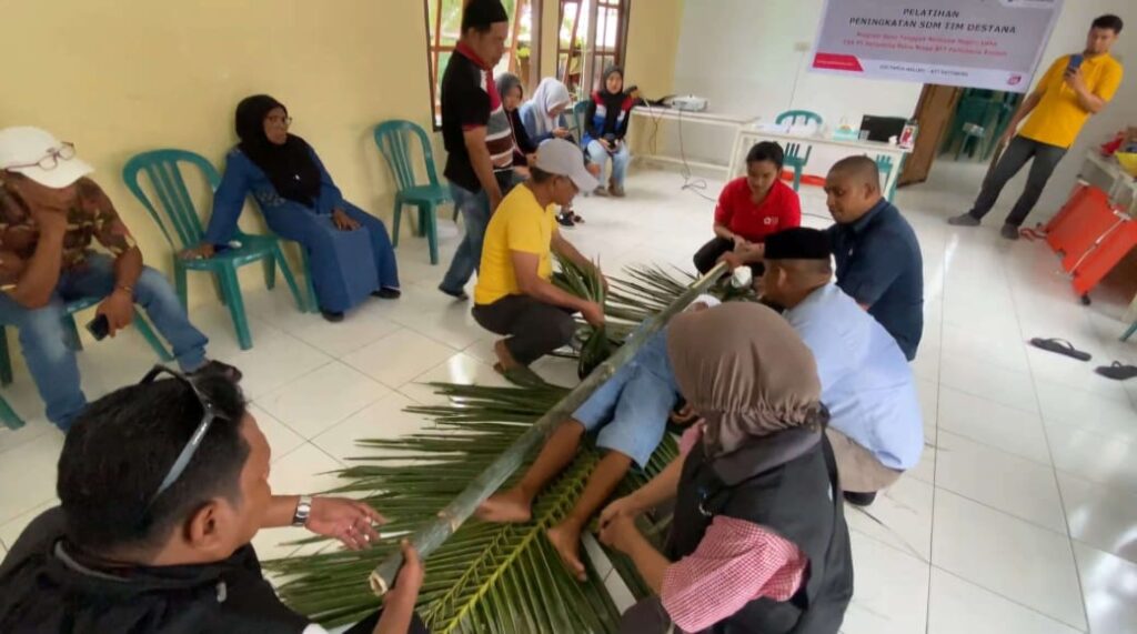 Pelatihan Desa Tangguh Bencana di Negeri Laha. Sumber : rri.co.id