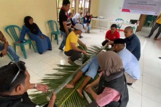 Pelatihan Desa Tangguh Bencana di Negeri Laha. Sumber : rri.co.id