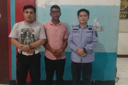 Kades Sebatai Baru berinisial JD saat ditahan di Lapas Tobelo. Sumber : tandaseru.com