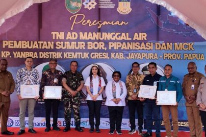 Peresmian TNI AD Manunggal Air. Sumber : Mabesbharinda.com