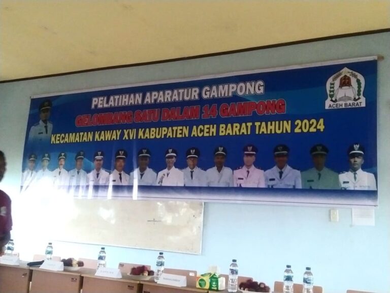 Pelatihan Aparatur Desa di Aceh Barat. Sumber:rri.co.id