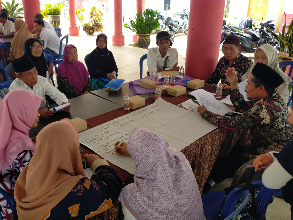 Focus Group Discussion tau FGD kelompok rentan dan marginal di Desa Plaosan. Sumber: Dokumentasi Humas Desa Plaosan