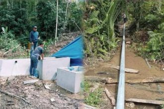 Pembangunan sarana dan prasarana air bersih di Desa Babamolingku. Sumber: lenterasultra.com