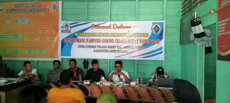 Kegiatan Musrenbang Desa Gosong Telanga Barat. Sumber: rri.co.id