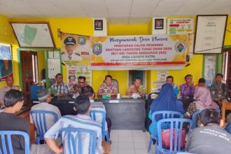 Musdesus Penetapan Calon Penerima BLT-DD 2025. Sumber: Totabuan.News