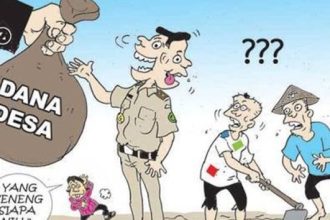 Ilustrasi penyelewengan dana desa. Sumber : poskomalut.com