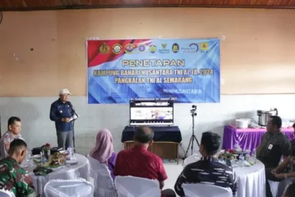 Saat peresmian Kampung Bahari Nusantara (KBN) oleh TNI Angkatan Laut. Sumber Foto : Inilah-Jateng