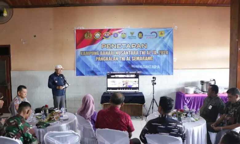 Saat peresmian Kampung Bahari Nusantara (KBN) oleh TNI Angkatan Laut. Sumber Foto : Inilah-Jateng