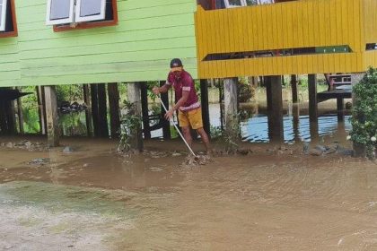 Empat Kecamatan Malinau mengalami banjir. Sumber: Tribunkaltara