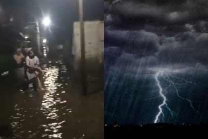 Kondisi banjir rob di Desa Cango. Sumber : tribunternate.com