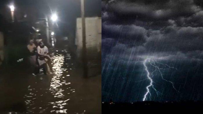 Kondisi banjir rob di Desa Cango. Sumber : tribunternate.com