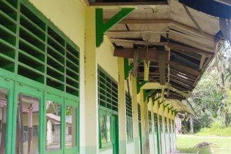 Kondisi bangunan SDN di Desa Sulabe. Sumber ; poskomalut.com