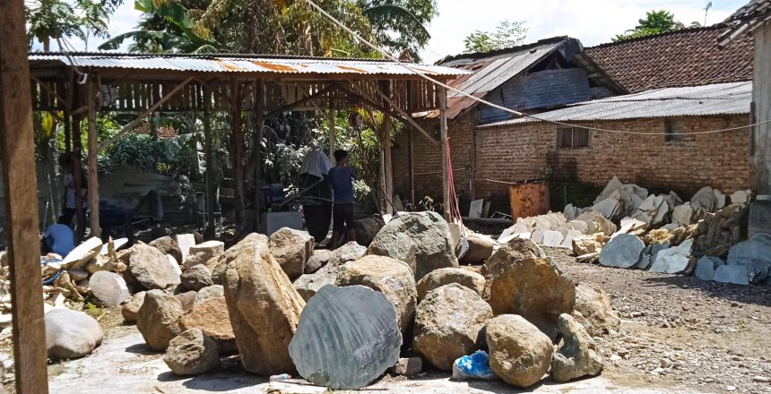 Lokasi unit usaha pengolahan batu marmer milik BUM Desa Jaya Merdeka. Sumber: Dok Kolom Desa.